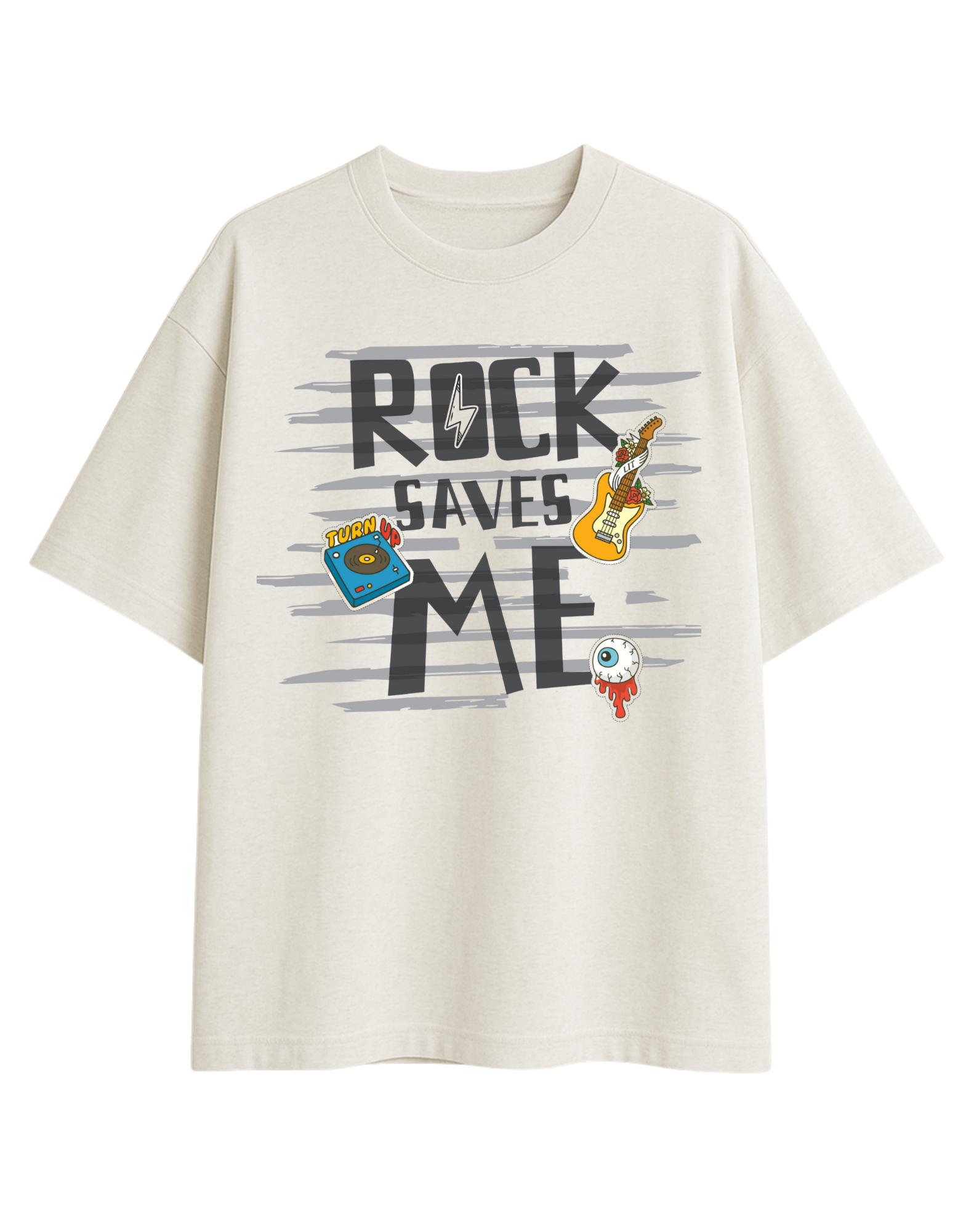 Rock Saves Me Oversized T-shirt