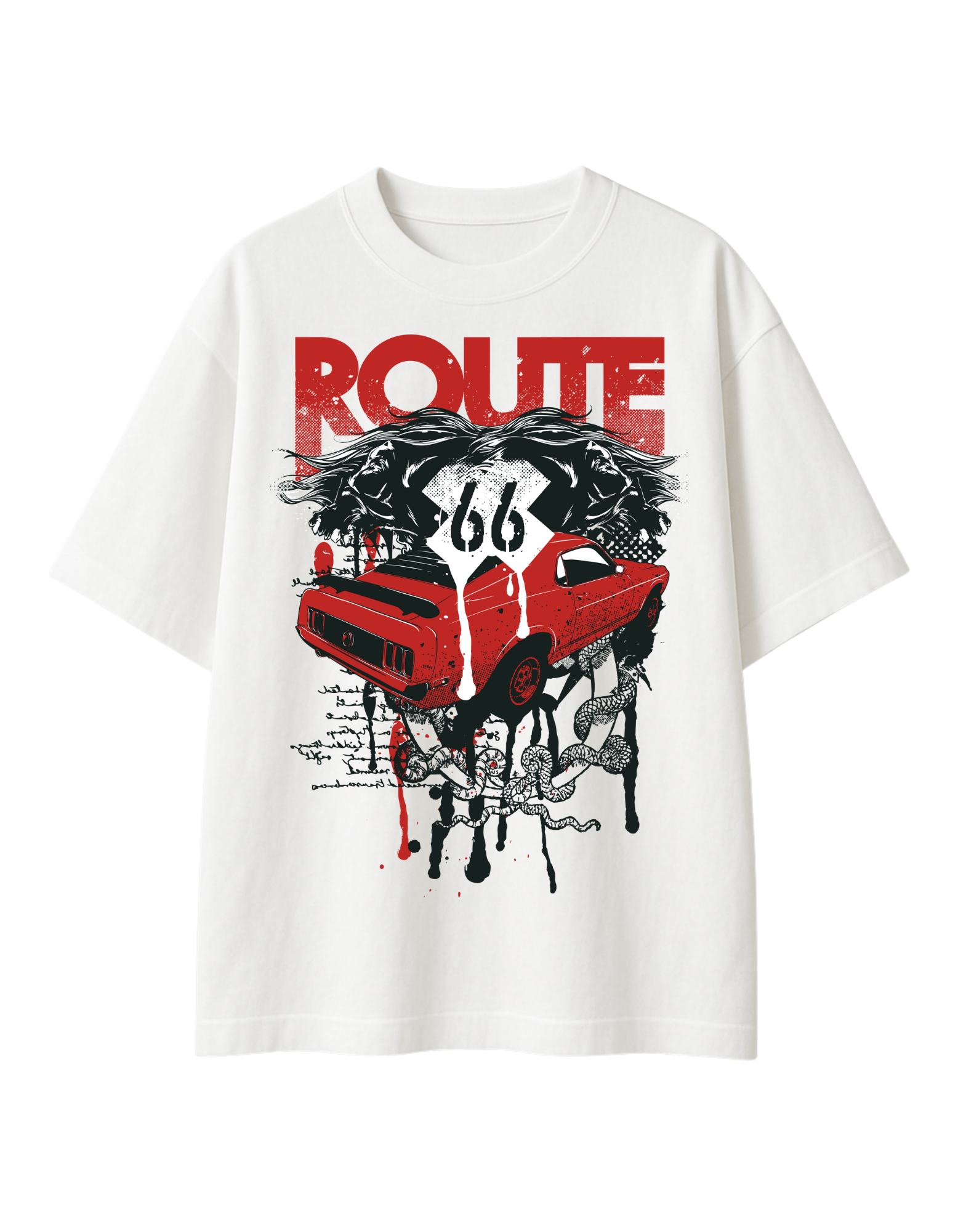 Route Graphic Oversized T-Shirt