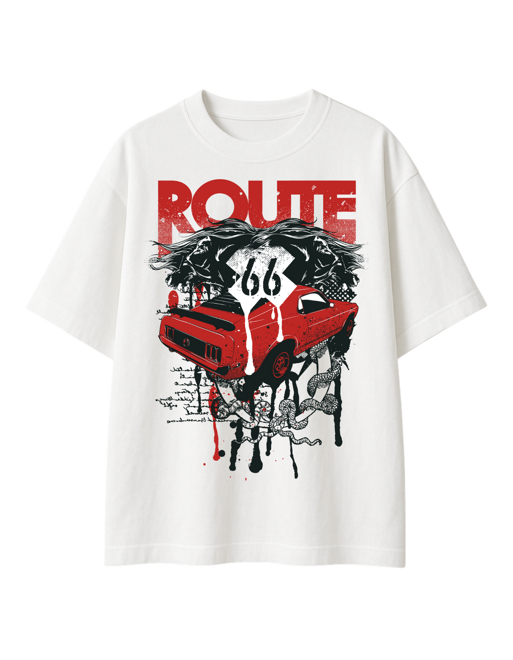 Route Graphic Oversized T-Shirt